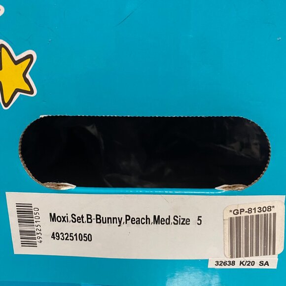 Moxi Womens Roller Skates "Bunny Peach" Pink Size 5 original box and skate bag - Picture 4 of 13